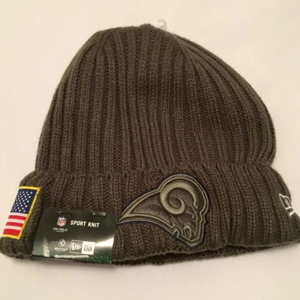 Los Angeles Rams salute to service Beanie Nwt